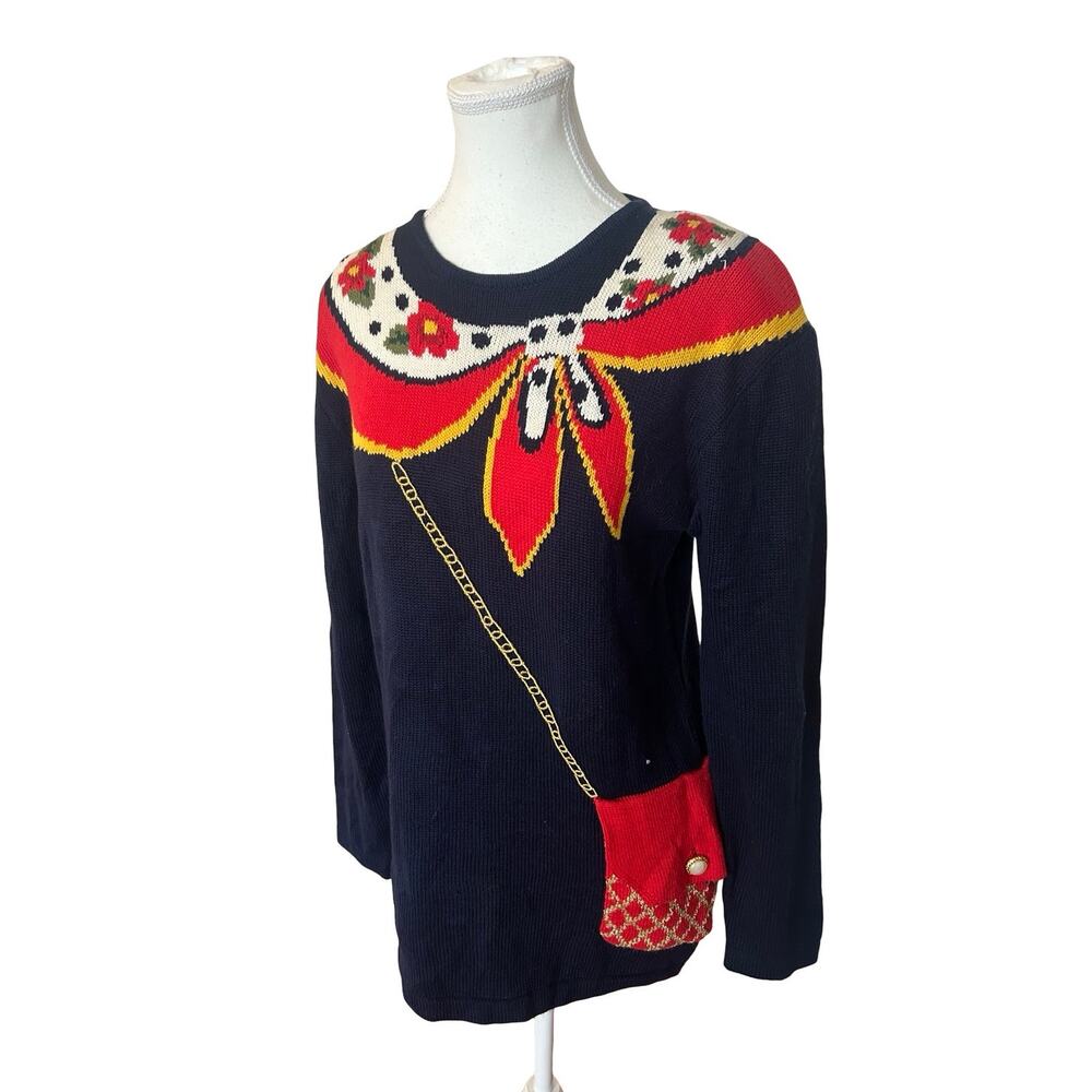 Susan Bristol 1992 Vintage Novelty Knit Sweater